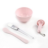 DIY Beauty Cosmetics Tool Plastic  Facial Mask Bowl Set With Makeup Brushes