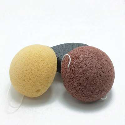 Konjac Sponge Facial Brush Remove Makeup Bamboo Charcoal Exfoliating Thailand Skin Care OEM